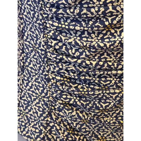 NIP TUCK 4 Nautical Foil Joanne One Piece Swimsuit • Metallic Gold Navy Blue - Picture 6 of 9